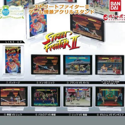 Street Fighter II Game Scene Acrylic Stand Gachapon (1 Random)