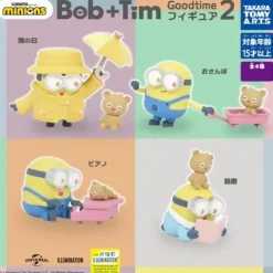 Takara Tomy ARTS Gacha Minions Bob + Tim Goodtime 2 Figure - 1 Random