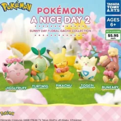 Takara Tomy ARTS Pokemon Warm Weather Nice Day Mascot Gacha Capsule Figure -1 pc