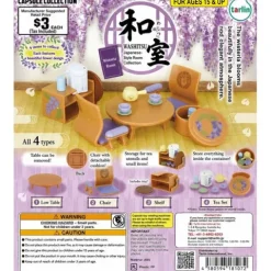 Tarlin Washitsu Japanese Tea Room Miniature Collection Gacha Capsule - 1 Random