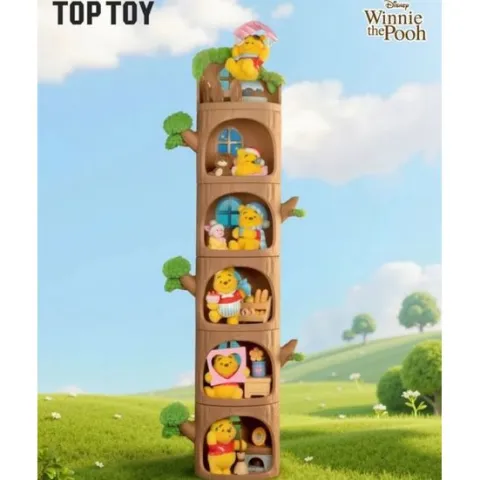 TOP TOY Disney Winnie The Pooh Hundred Acre Wood Tree House Series Figure Blind Box