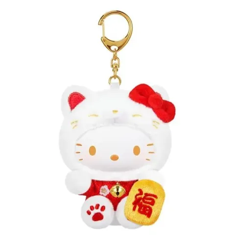 TOP TOY Sanrio Hello Kitty Lucky Cat Series Plush Keychain Blind Box