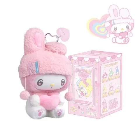TOP TOY Sanrio My Melody 50th Anniversary Milk Candy Series Plush Keychain Blind Box AUTHENTIC
