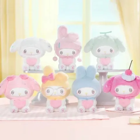 TOP TOY Sanrio My Melody 50th Anniversary Milk Candy Series Plush Keychain Blind Box AUTHENTIC