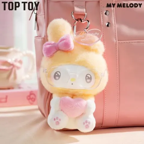 TOP TOY Sanrio My Melody 50th Anniversary Milk Candy Series Plush Keychain Blind Box AUTHENTIC