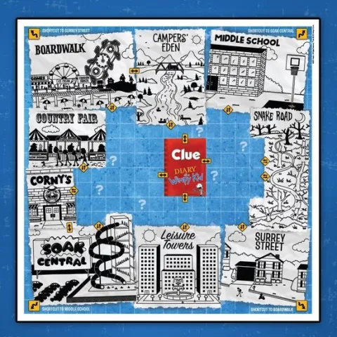 USAopoly Clue Diary of Wimpy Kid Edition Board Game