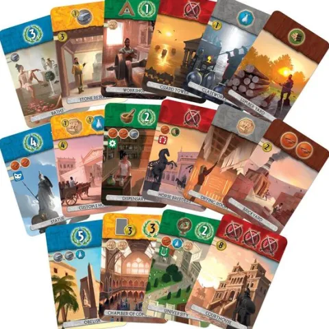 7 Wonders: Duel Two Player Strategy Board Game